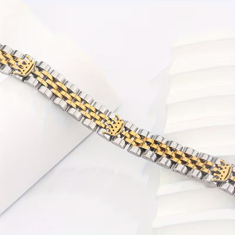 Luxury Men’s Stainless Steel Bracelet – Modern & Stylish