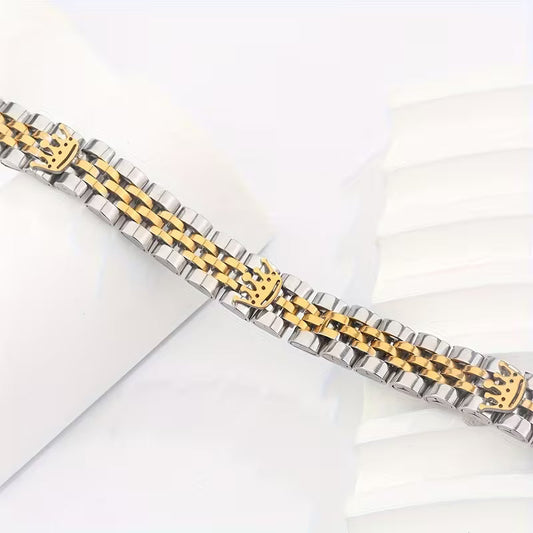 Luxury Men’s Stainless Steel Bracelet – Modern & Stylish