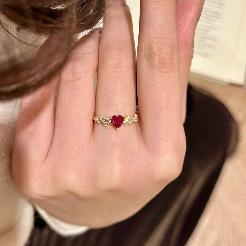 ❤️ Red Heart Ring 💍