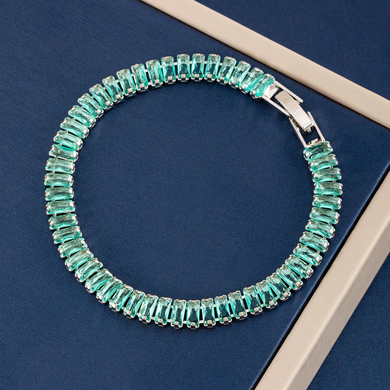 Teal Square Bracelet