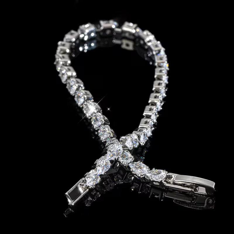 Elegant Water Drop Zircon Bracelet for Women