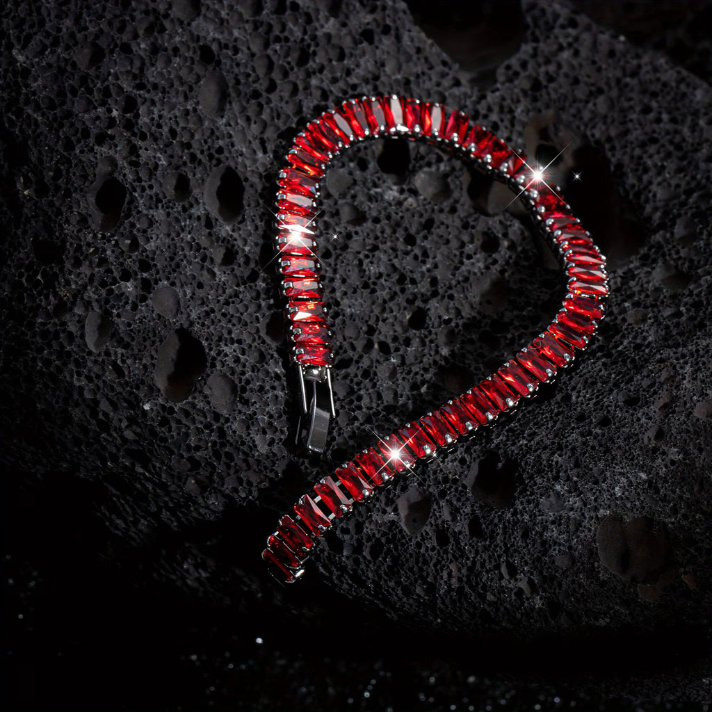 Rectangular Gothic Bracelet – Dark Red Vampire&nbsp;