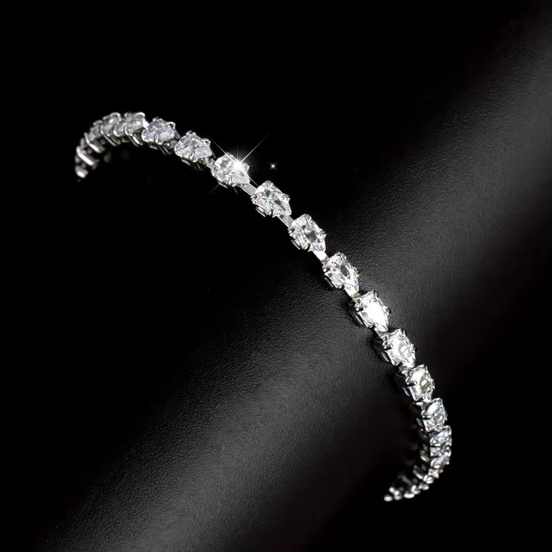Elegant Water Drop Zircon Bracelet for Women