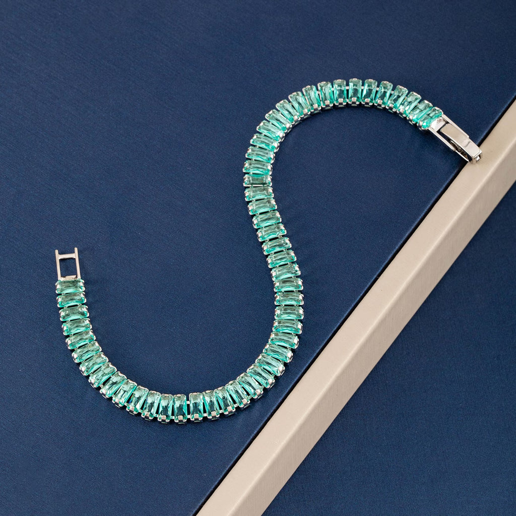 Teal Square Bracelet