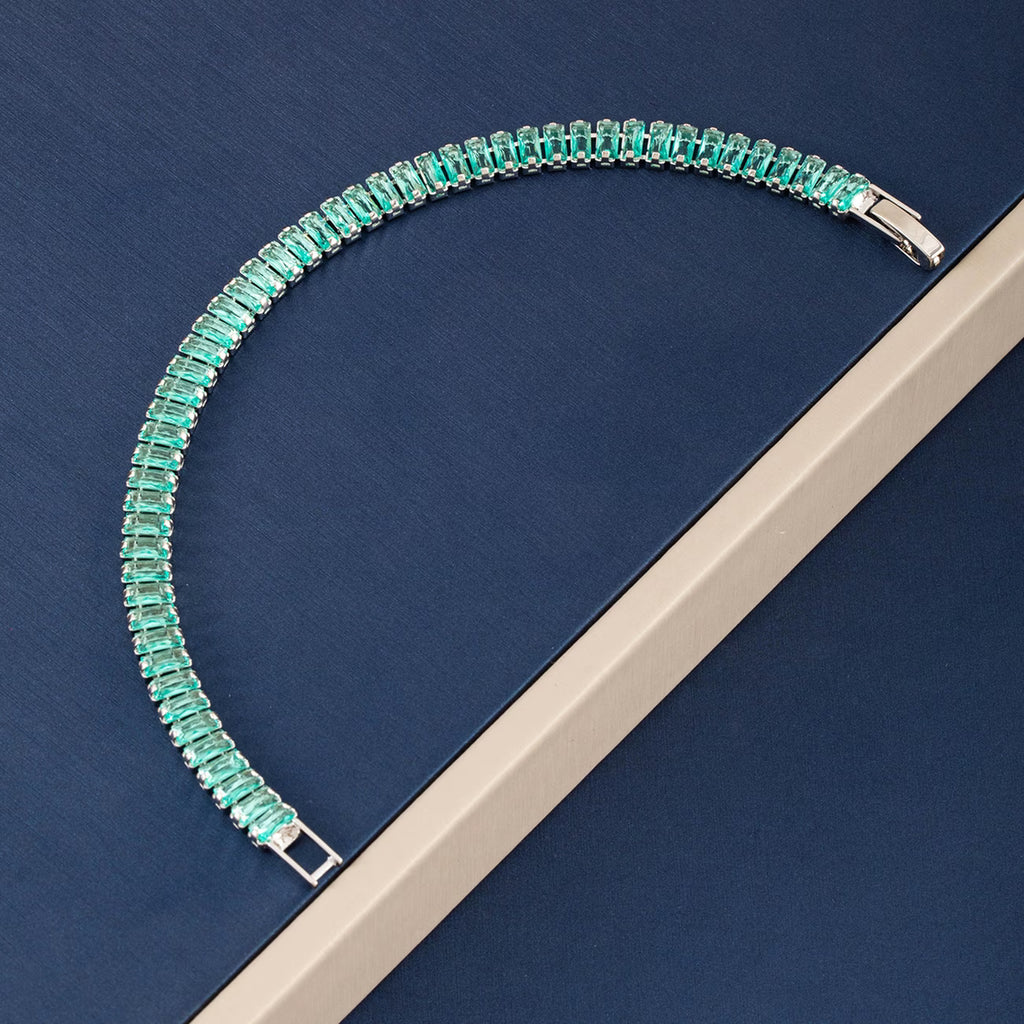 Teal Square Bracelet