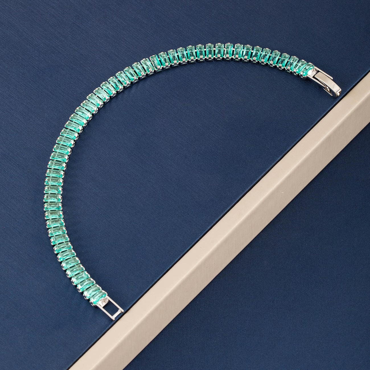 Teal Square Bracelet
