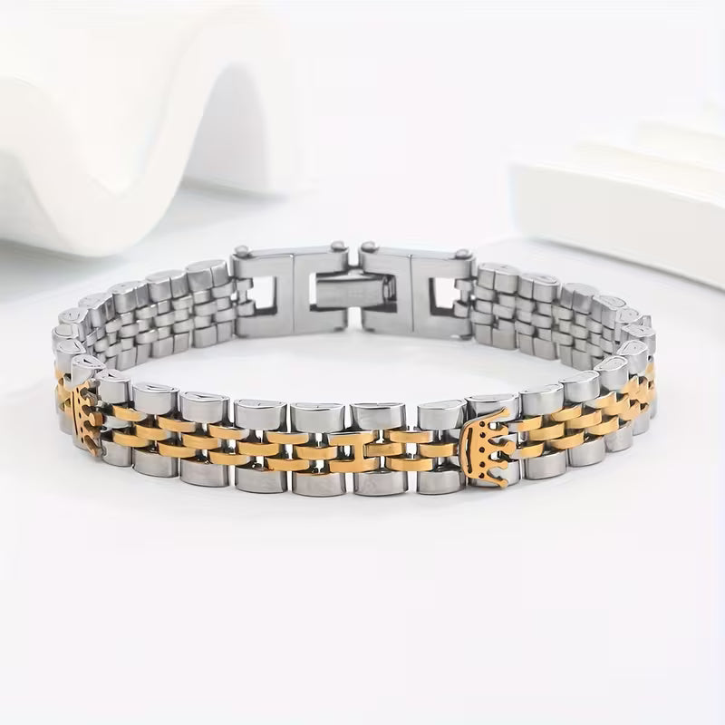 Luxury Men’s Stainless Steel Bracelet – Modern & Stylish