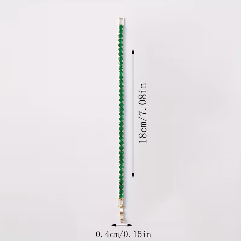 Luxury Gold Finish Zircon Bracelet for Women