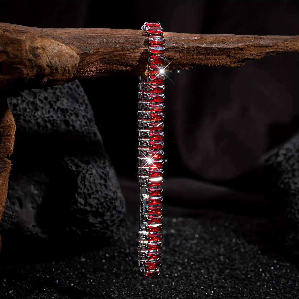Rectangular Gothic Bracelet – Dark Red Vampire&nbsp;