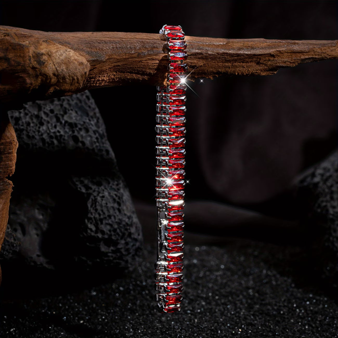 Rectangular Gothic Bracelet – Dark Red Vampire&nbsp;
