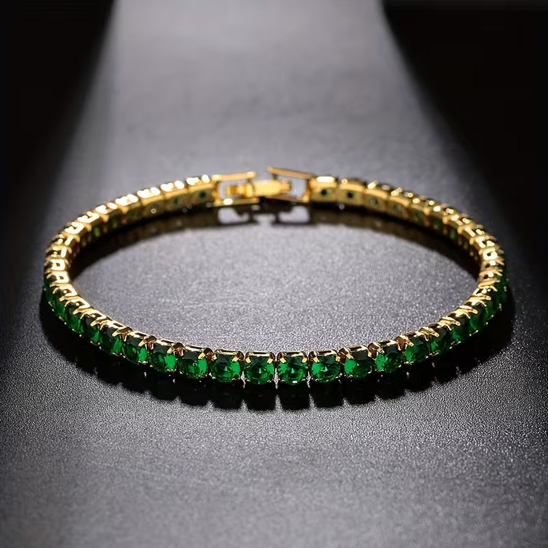 Luxury Gold Finish Zircon Bracelet for Women