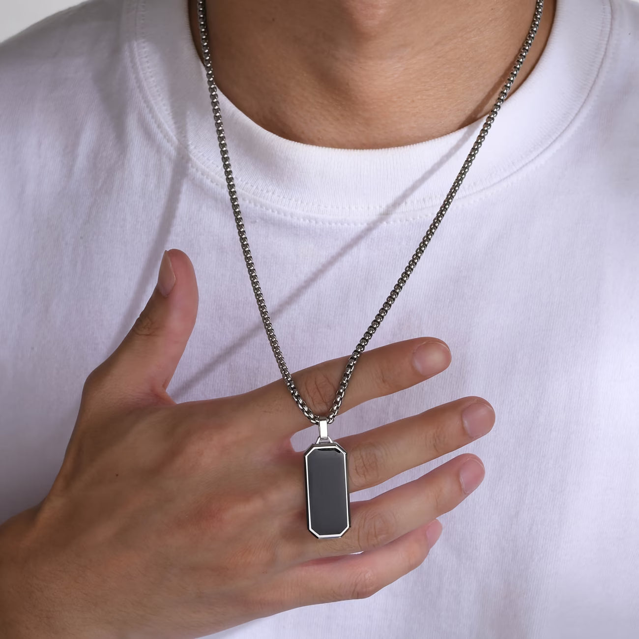 Men’s Hip-Hop Geometric Necklace