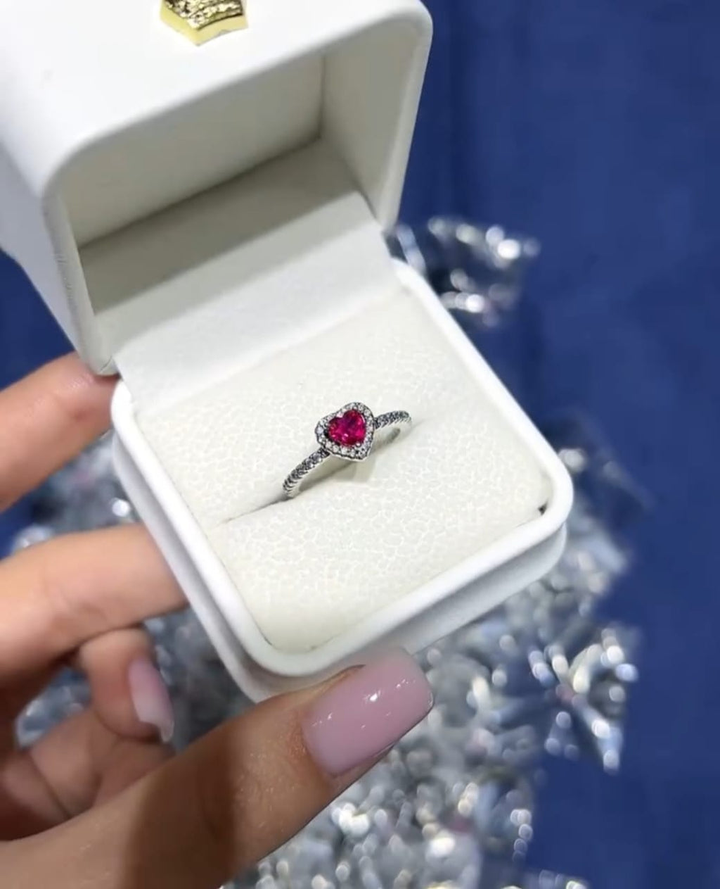 Adjustable Promise Heart Ring 💍+ With Premium Box 🎁