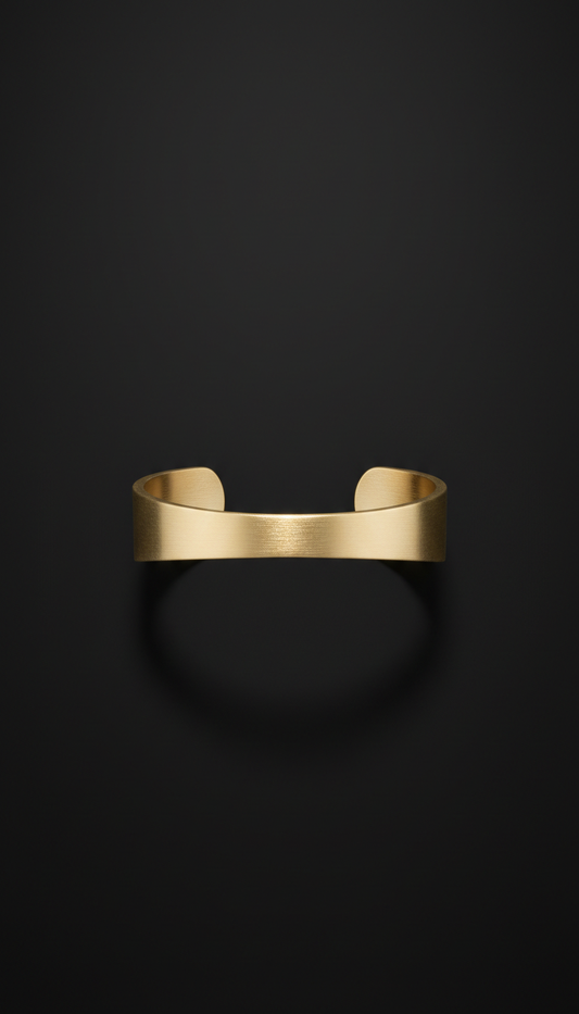 Brushed Gold Architectural Cuff