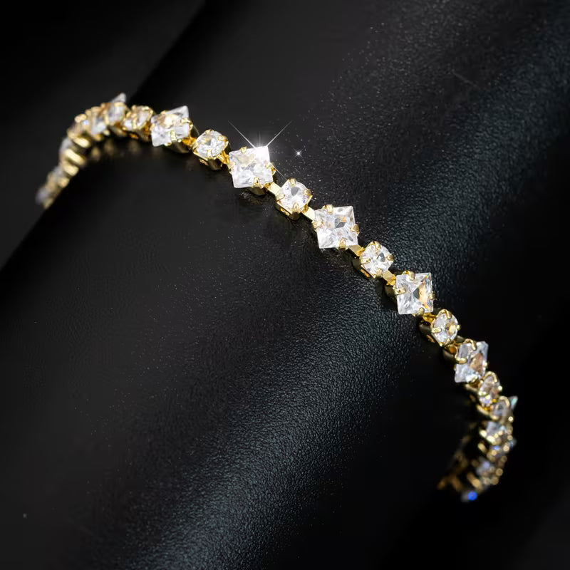 Geometric Zircon Bracelet