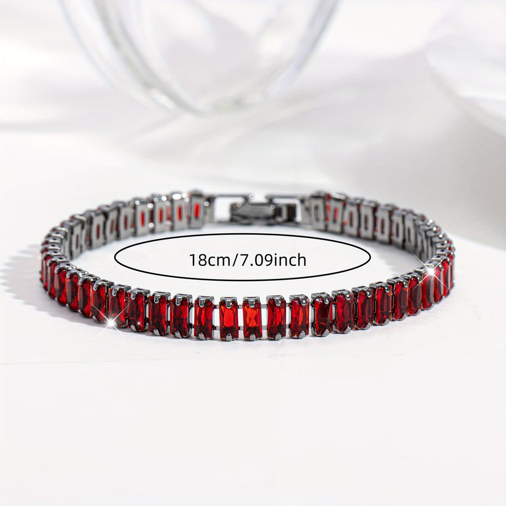 Rectangular Gothic Bracelet – Dark Red Vampire&nbsp;
