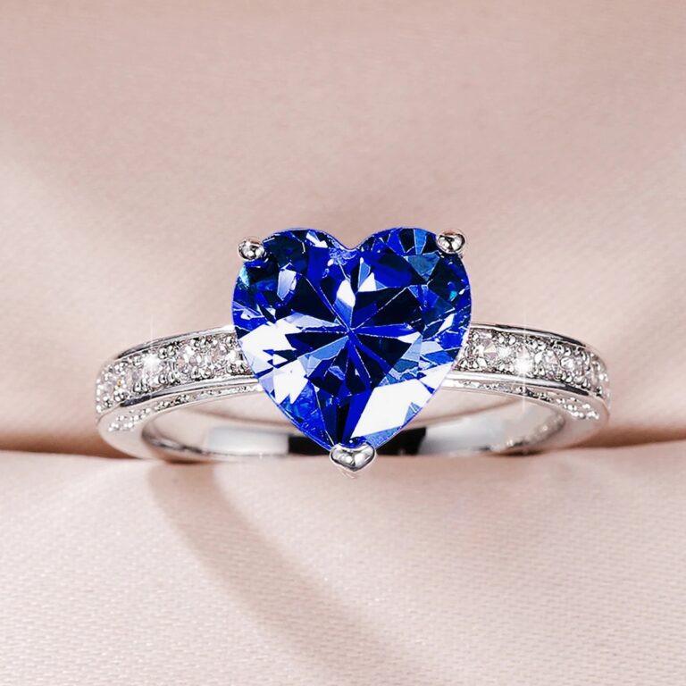 💙 Magical Heart Ring – Royal Blue + Free Home Delivery