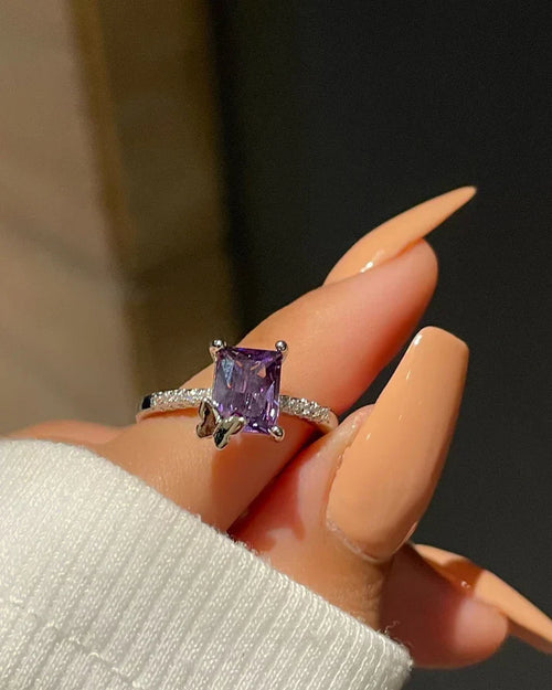 Butterfly on the Solitaire Ring – Purple | New Arrival 💜✨