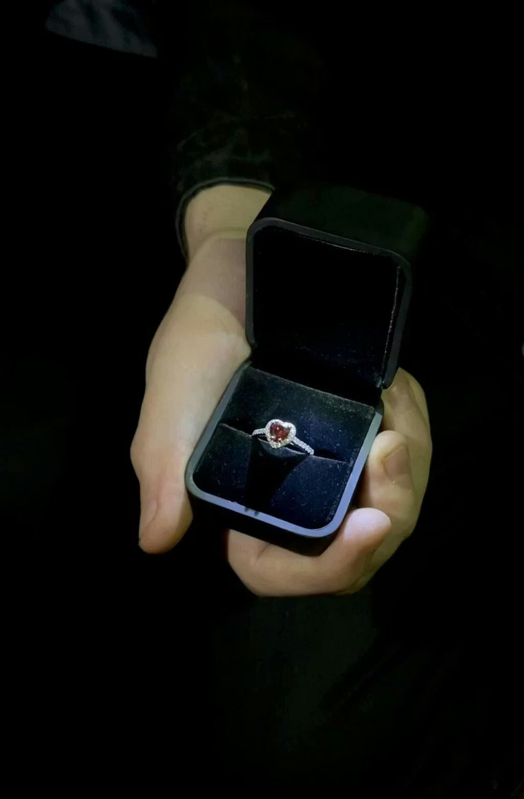 Adjustable Promise Heart Ring 💍+ With Premium Box 🎁