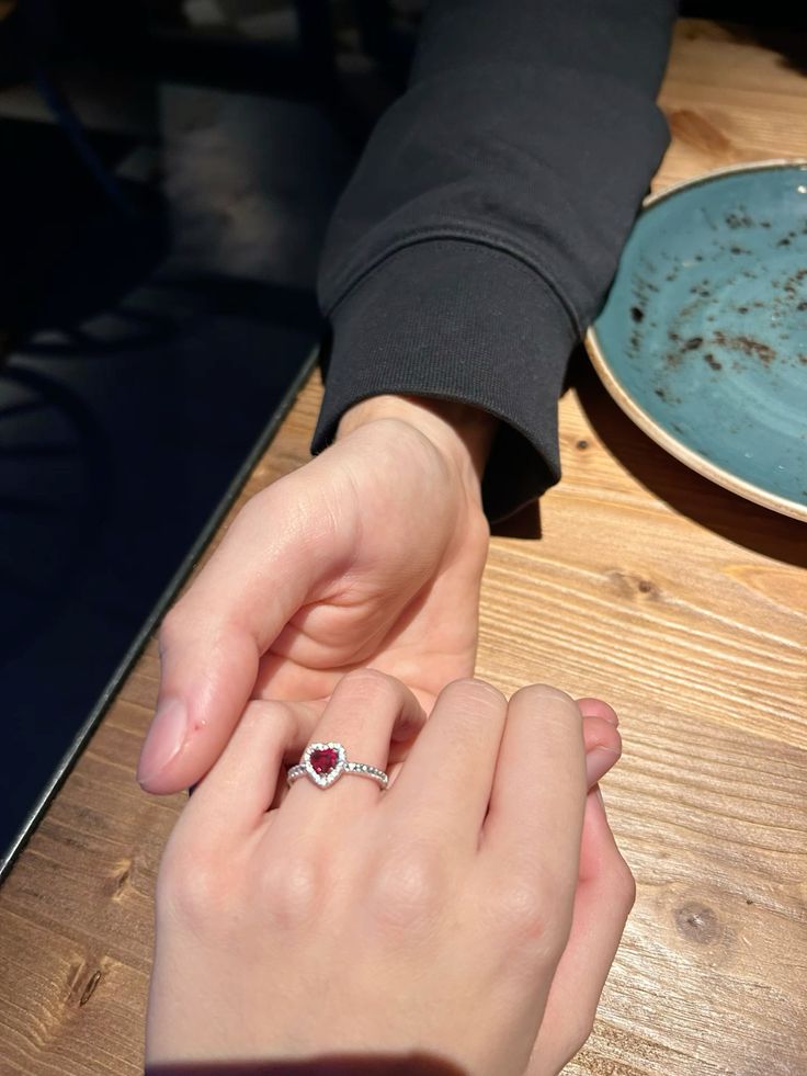 Adjustable Promise Heart Ring 💍+ With Premium Box 🎁