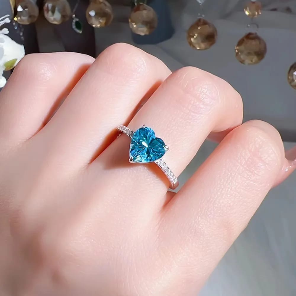 💙 Magical Heart Ring – Royal Blue + Free Home Delivery
