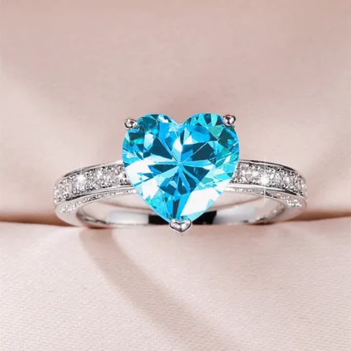 💙 Magical Heart Ring – Royal Blue + Free Home Delivery
