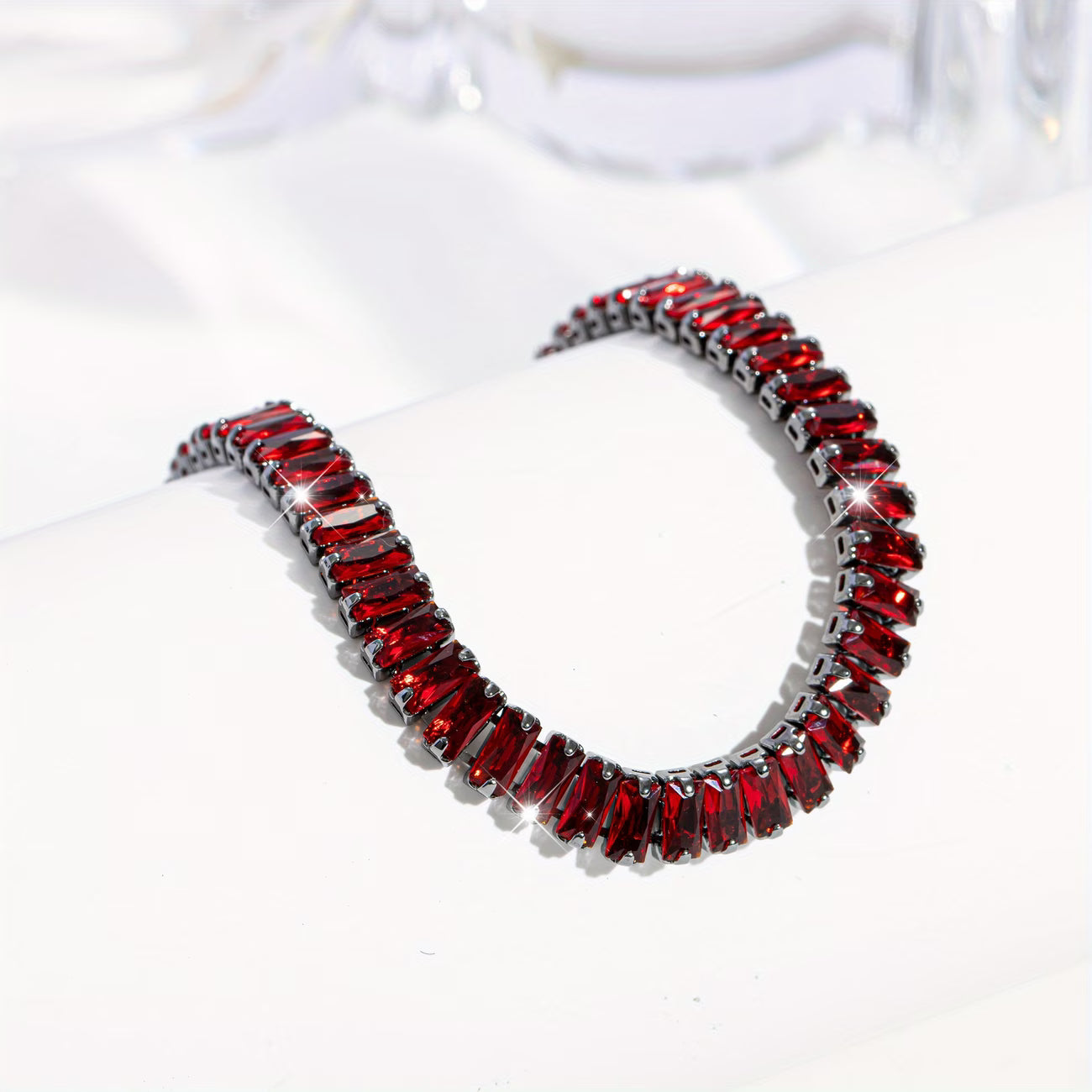 Rectangular Gothic Bracelet – Dark Red Vampire&nbsp;