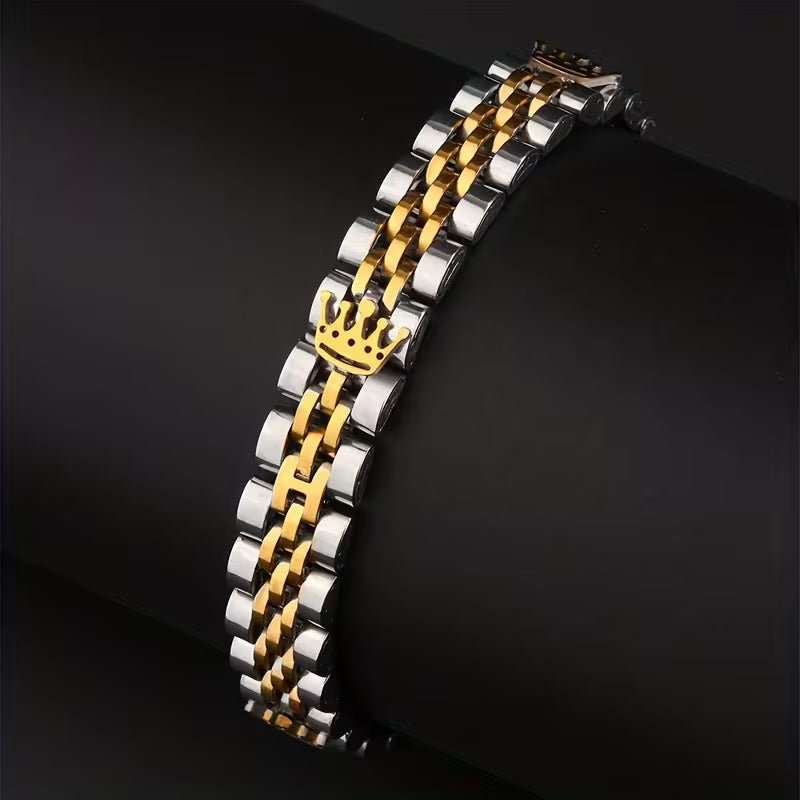 Luxury Men’s Stainless Steel Bracelet – Modern & Stylish