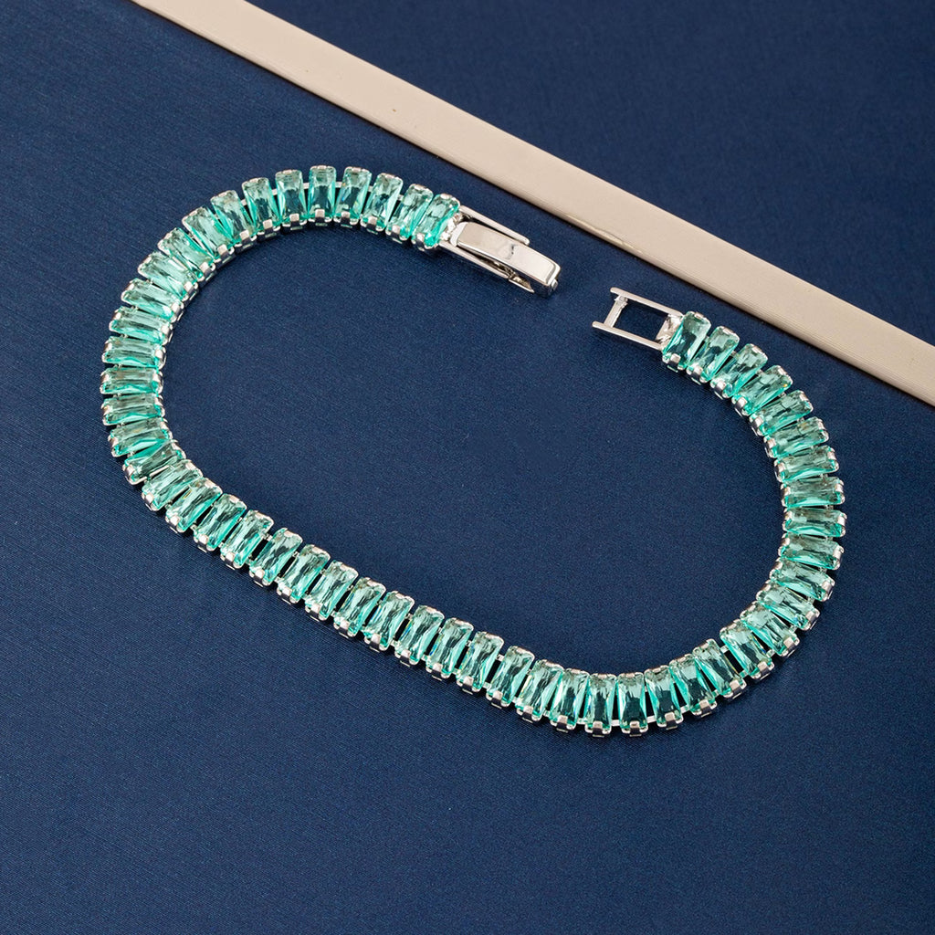 Teal Square Bracelet