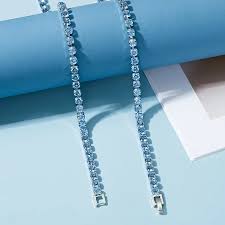 🌸 Elegant Blue Zircon Bracelet With Box + Free Home Delivery  💝
