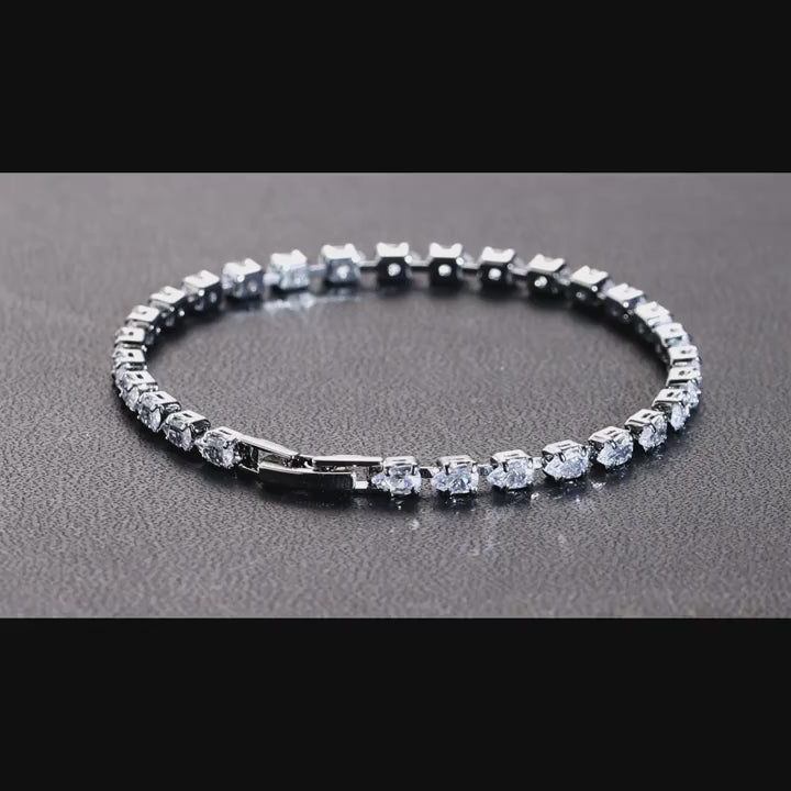 Elegant Water Drop Zircon Bracelet for Women