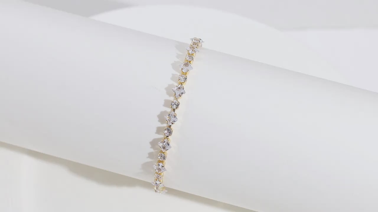 Geometric Zircon Bracelet