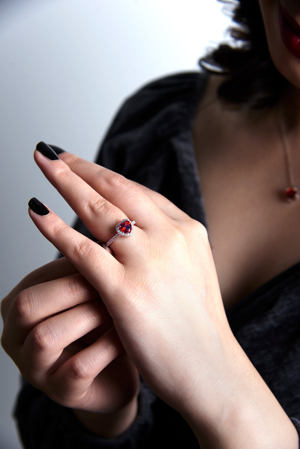 Adjustable Promise Heart Ring 💍+ With Premium Box 🎁